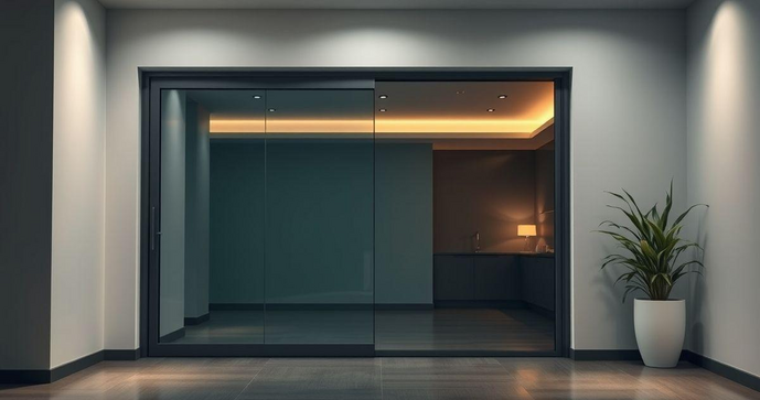 Porta de vidro de correr como solução moderna para ambientes Porta de vidro de correr como solução moderna para ambientes